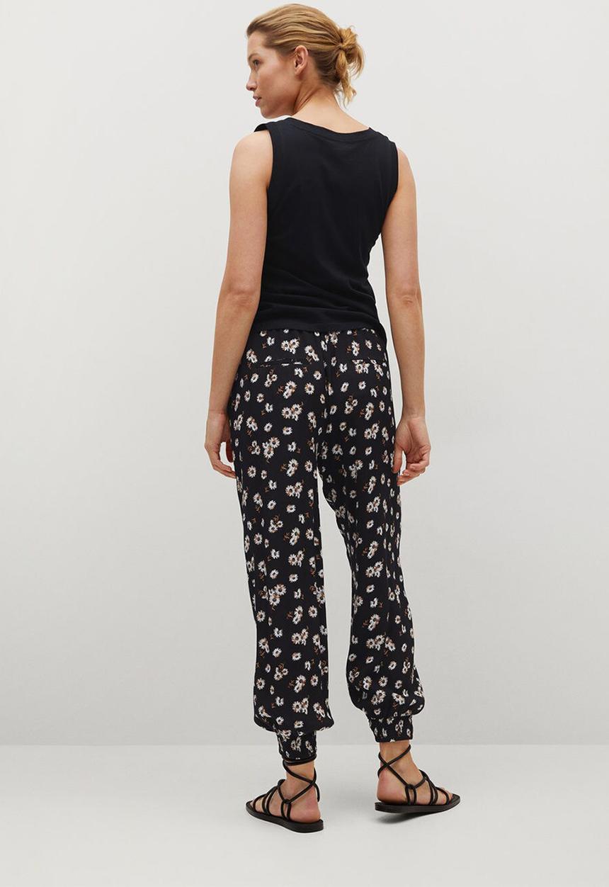 MANGO - Trousers kim / black