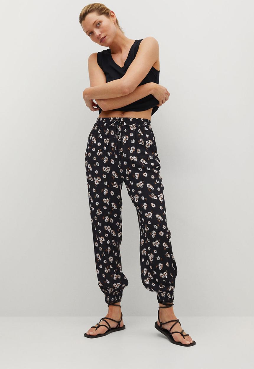 MANGO - Trousers kim / black