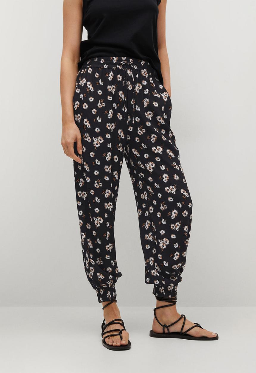 MANGO - Trousers kim / black