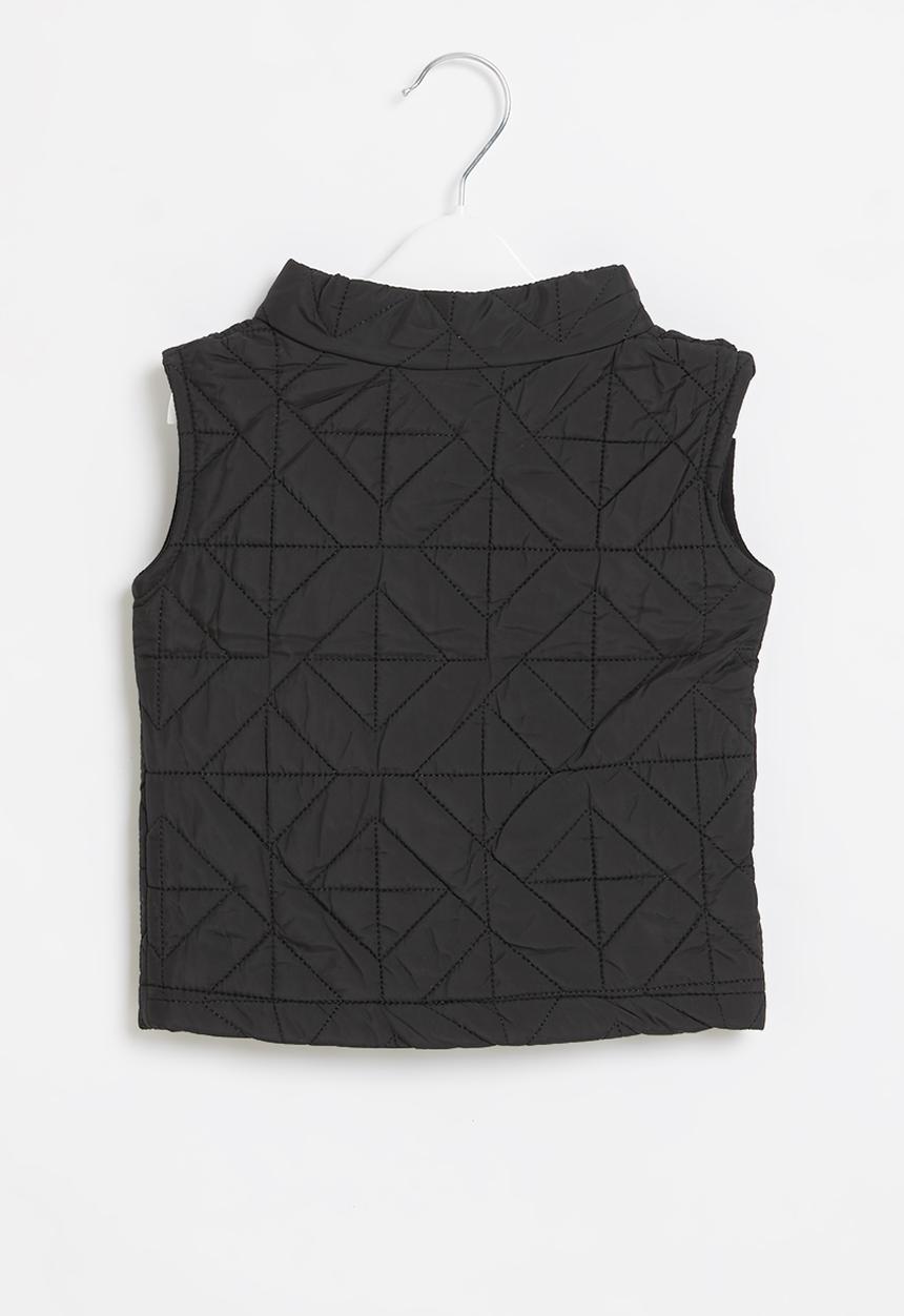Pop Candy - Baby boys sleeveless puffer jacket - black