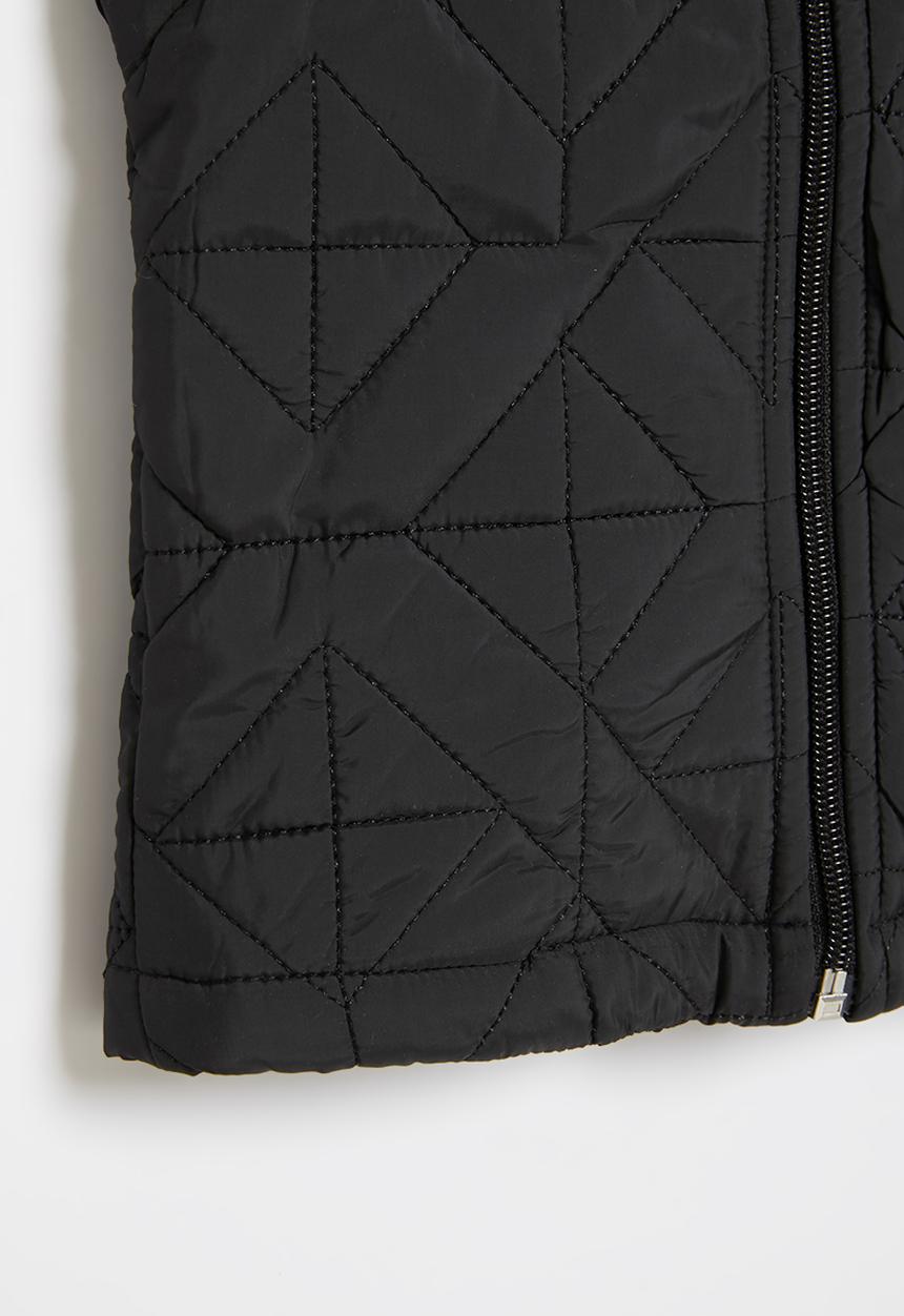 Pop Candy - Baby boys sleeveless puffer jacket - black