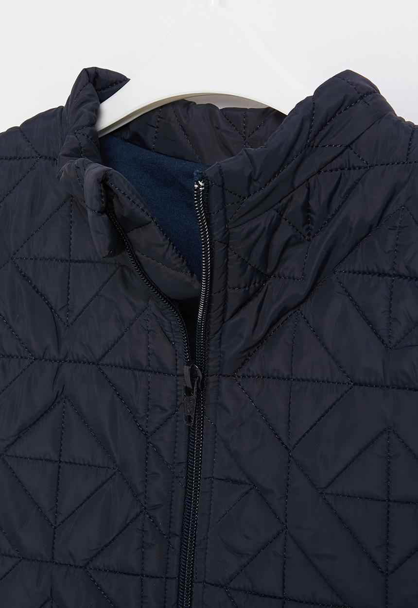 Pop Candy - Baby boys sleeveless puffer jacket - navy