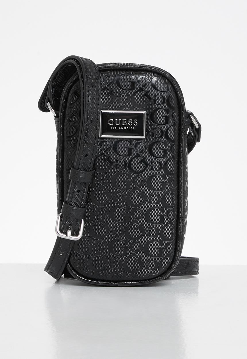 GUESS - Terence mini top zip crossbody - black