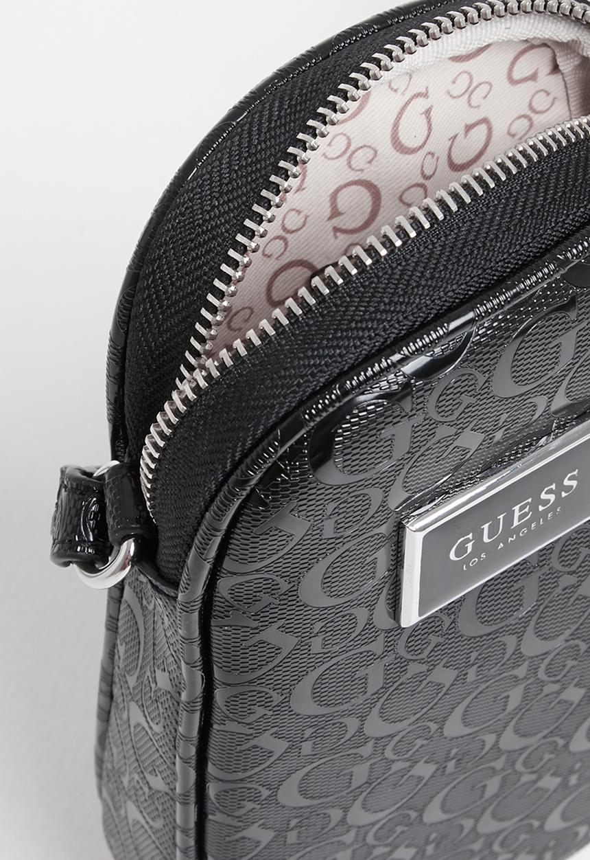 GUESS - Terence mini top zip crossbody - black