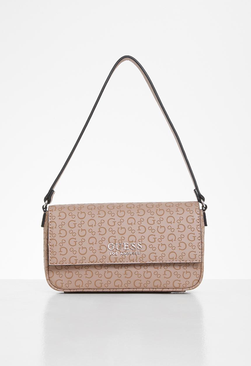 GUESS - Karlan mini flap crossbody - dusty mauve