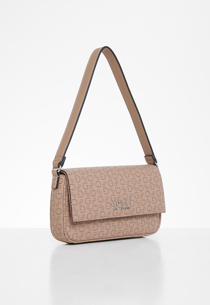 GUESS - Karlan mini flap crossbody - dusty mauve