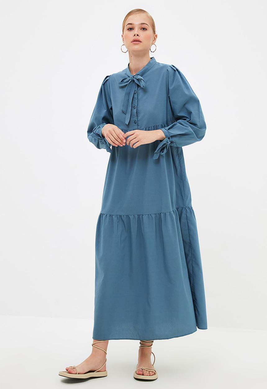 Trendyol - Rope detailed dress - blue
