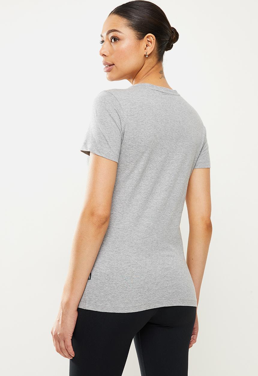 PUMA - Essential logo tee w - light gray heather