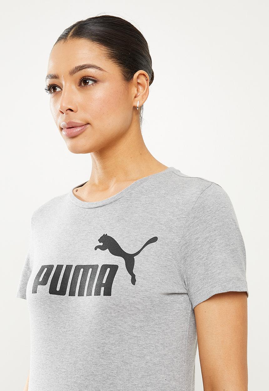 PUMA - Essential logo tee w - light gray heather