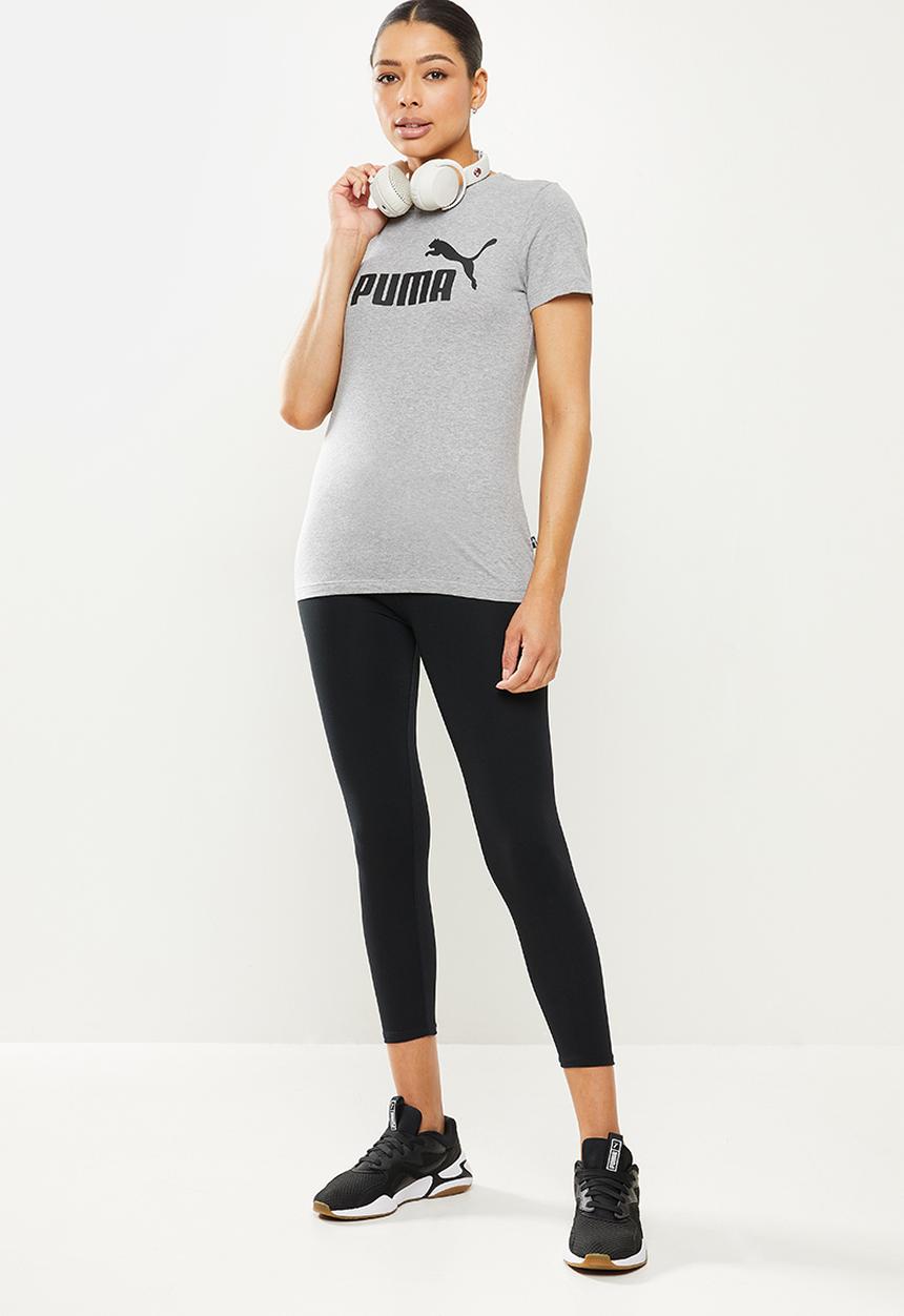 PUMA - Essential logo tee w - light gray heather