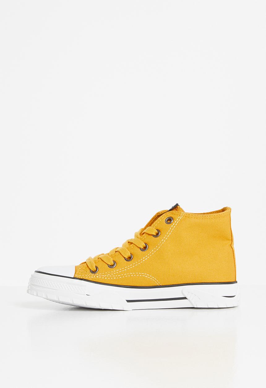 KANGOL - High top lace up - mustard
