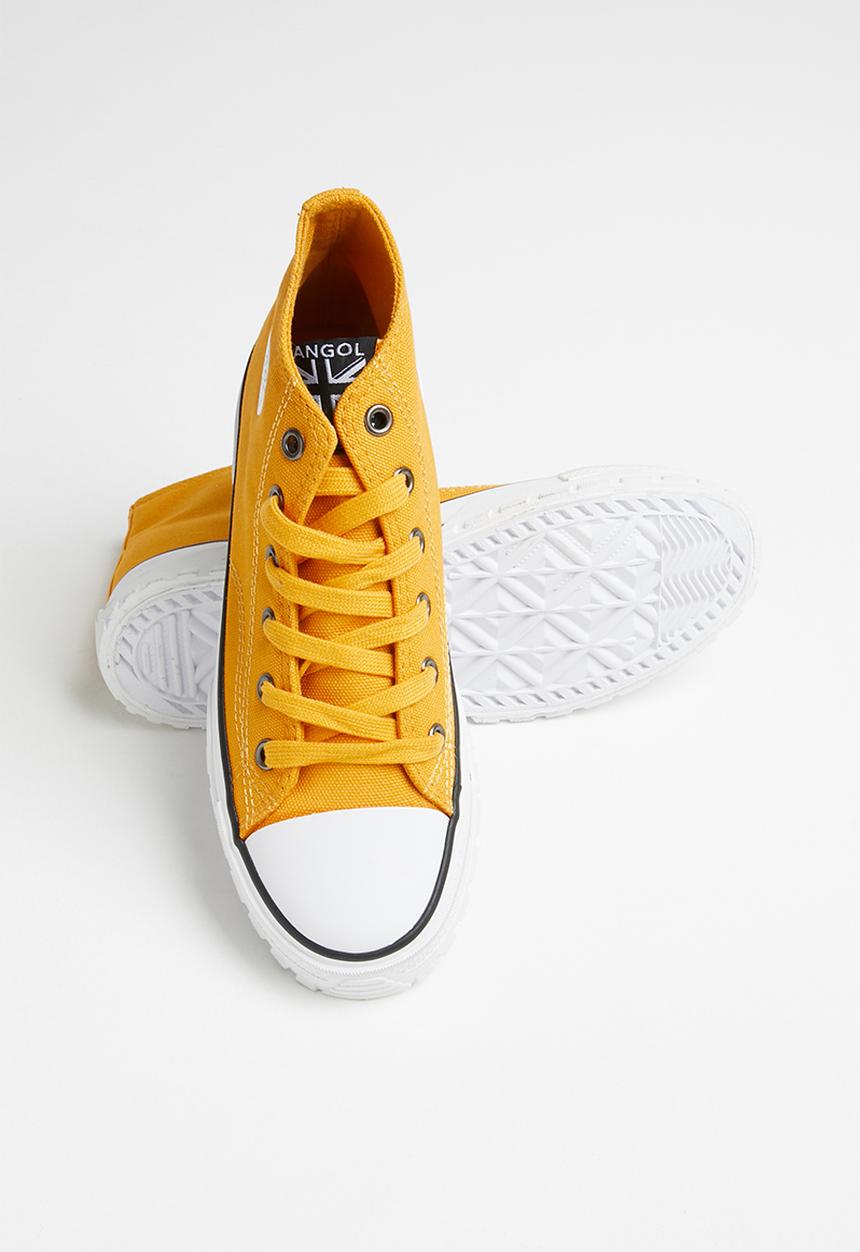 KANGOL - High top lace up - mustard