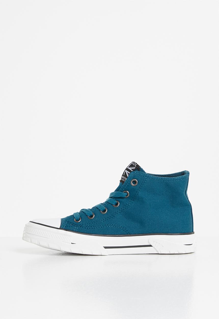 KANGOL - High top lace up - denim blue