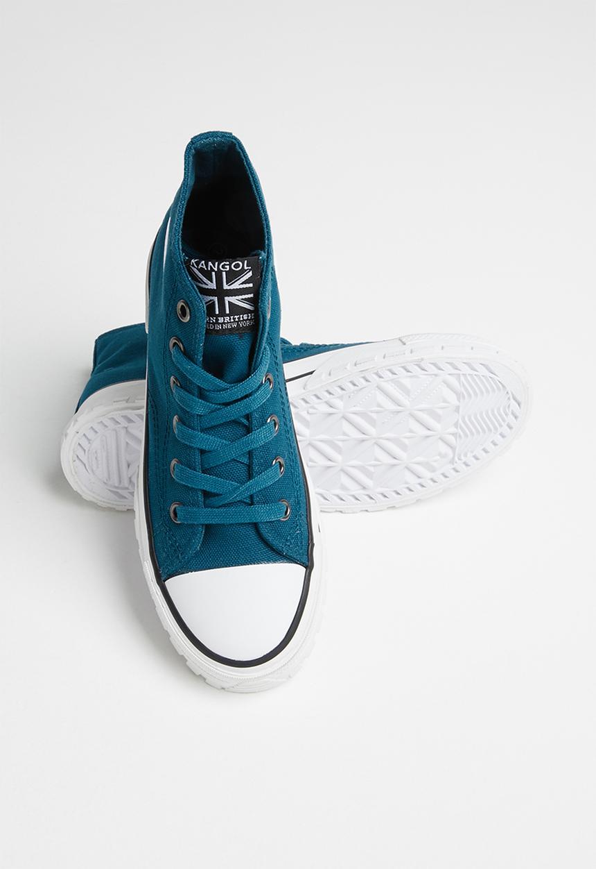 KANGOL - High top lace up - denim blue