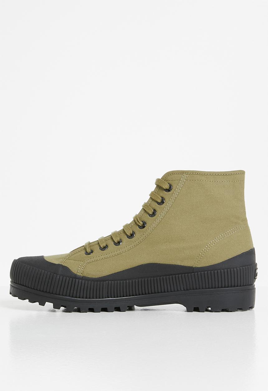 SUPERGA - 2955 alpina wave alpina wave foxing boot - adu green tortora black