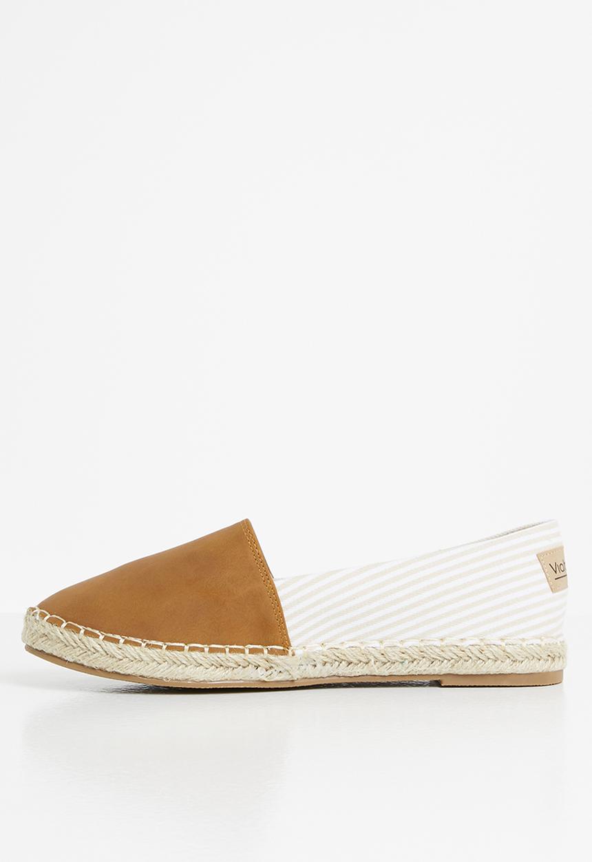 Viabeach - Espa3 espadrille - tan & white