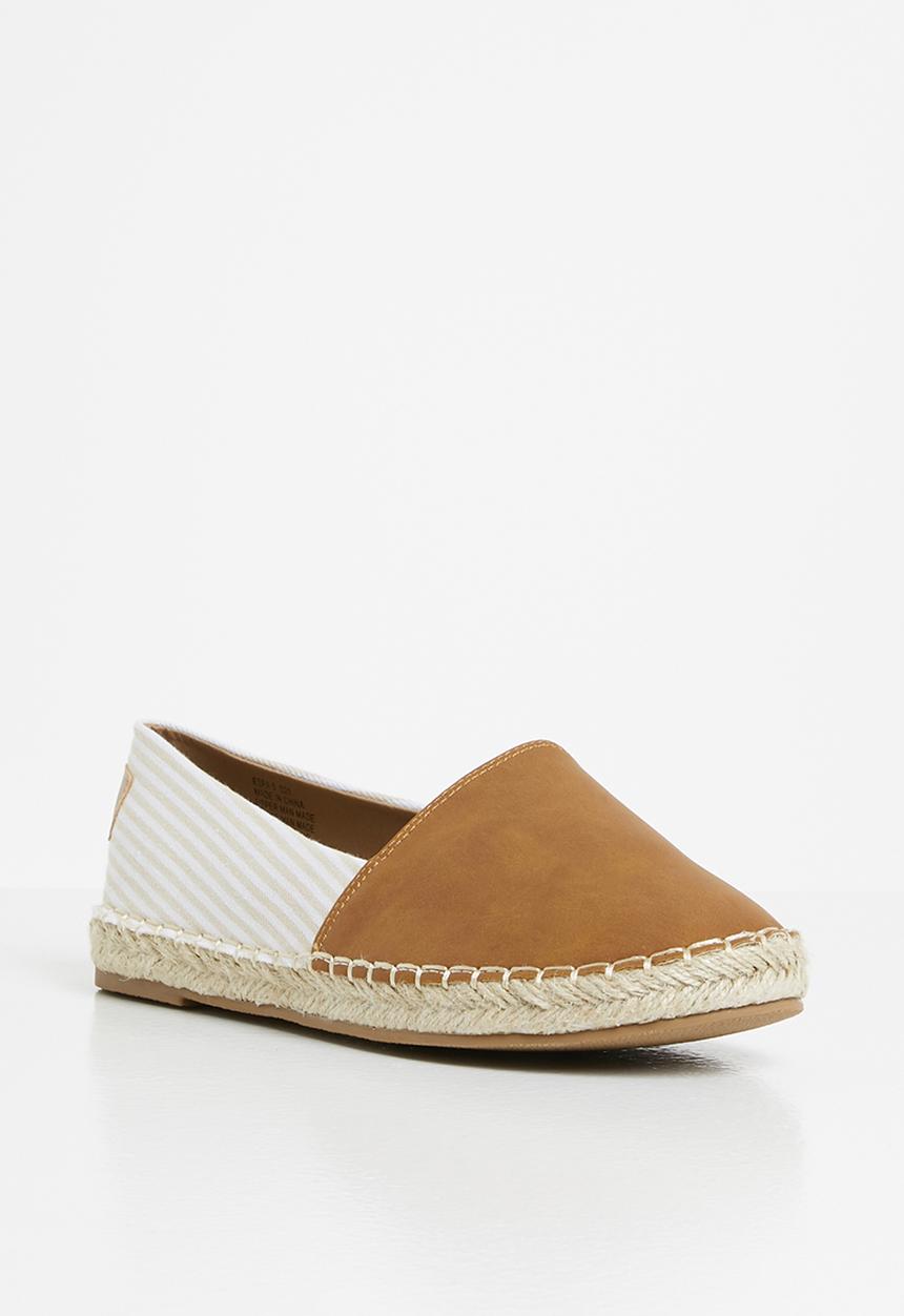 Viabeach - Espa3 espadrille - tan & white