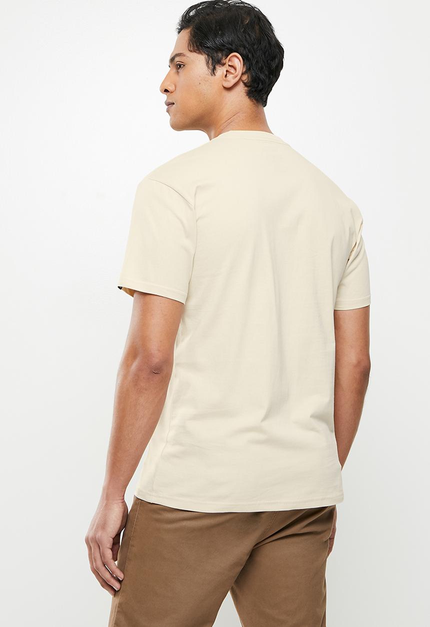 Vans - Left chest logo tee - ecru