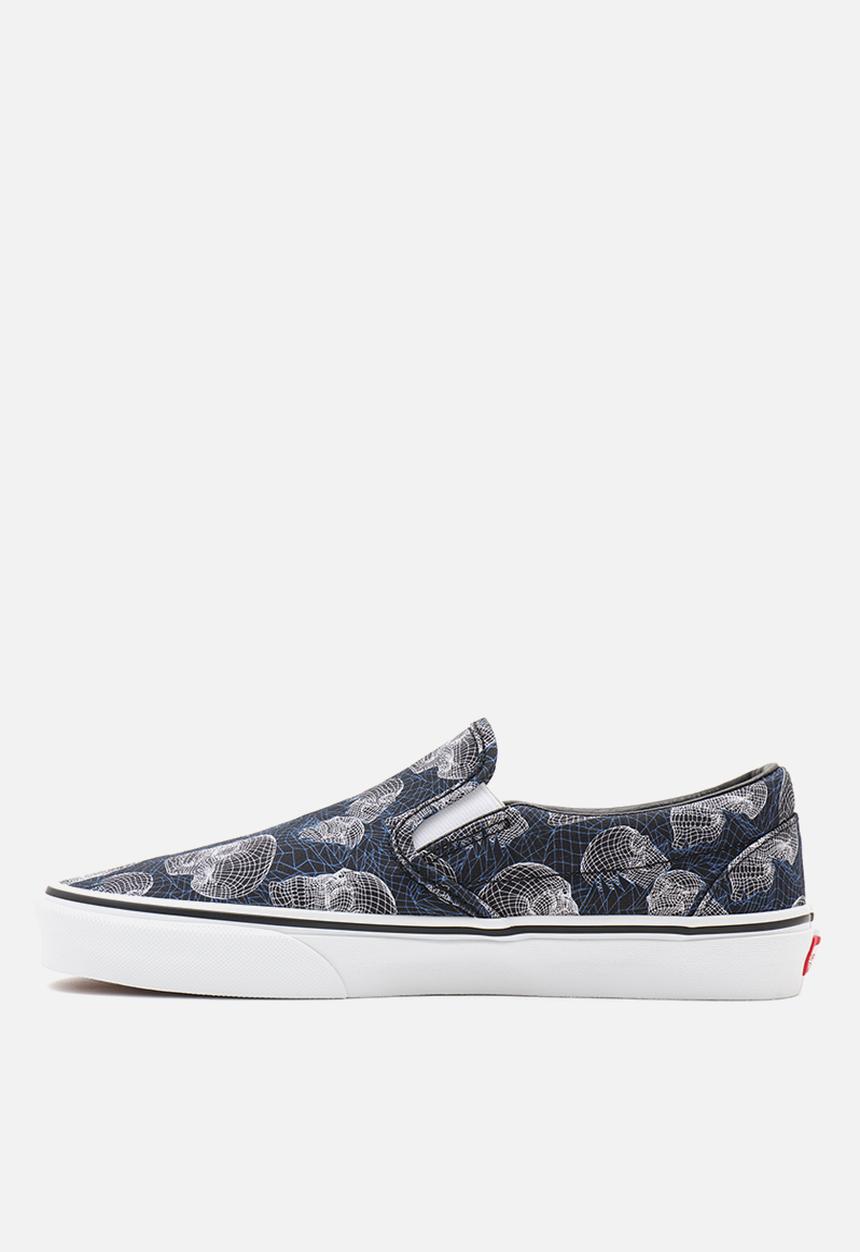 Vans - Classic slip-on - (wireframe skulls) black/true white