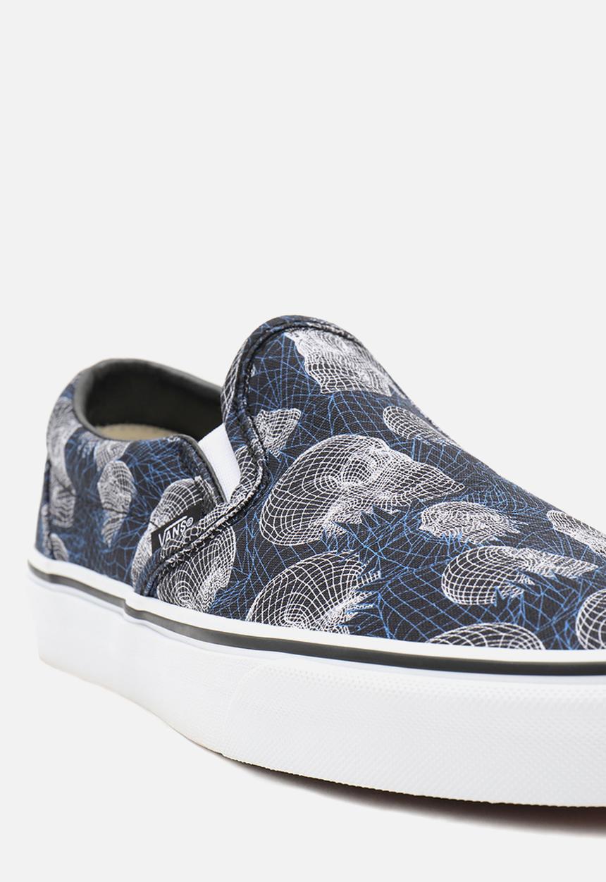 Vans - Classic slip-on - (wireframe skulls) black/true white