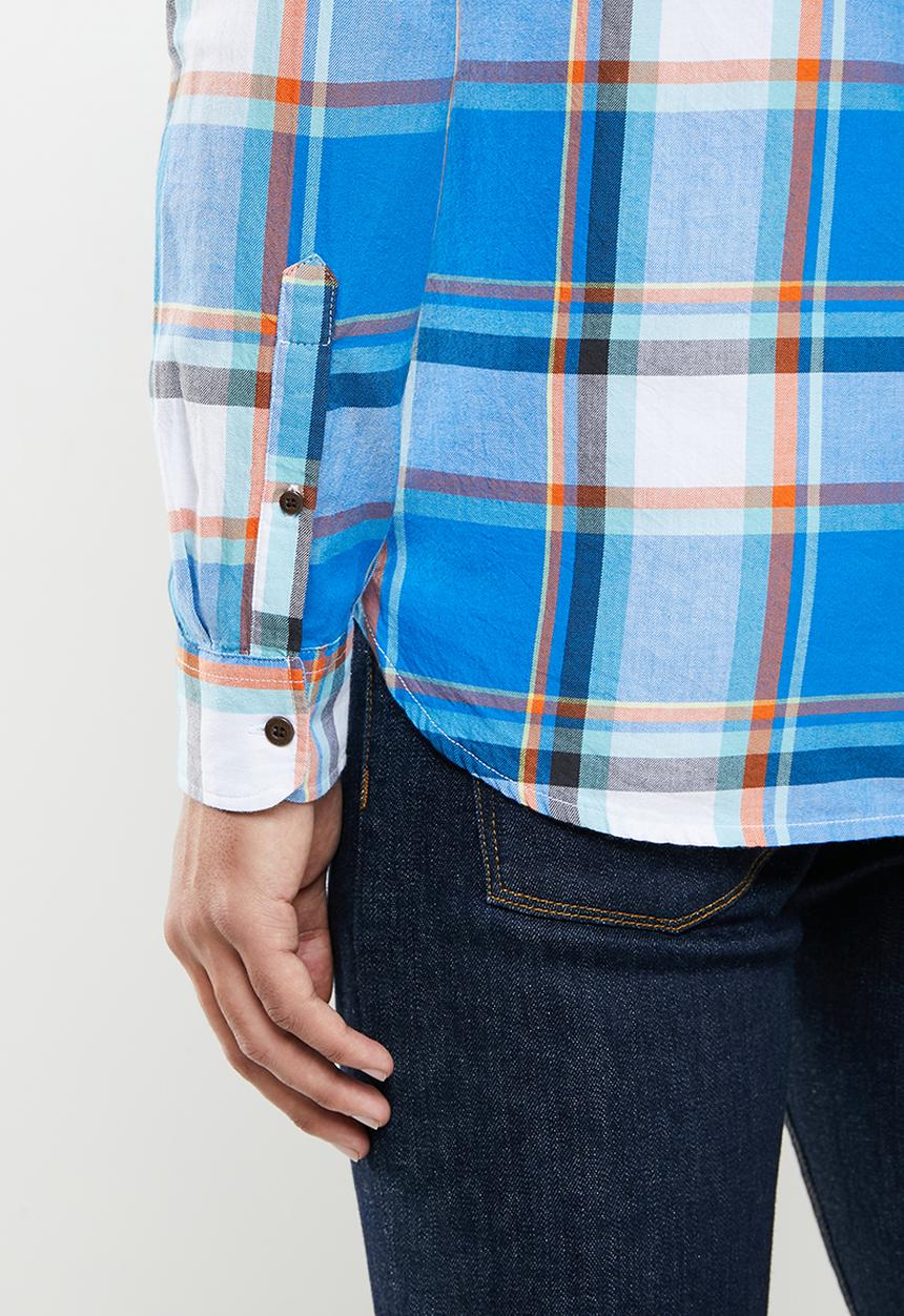 Superdry. - Workwear lite shirt - chambray blue check