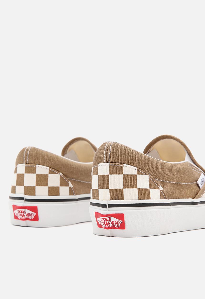 Vans - Classic slip-on - (checkerboard) bronze age/true white