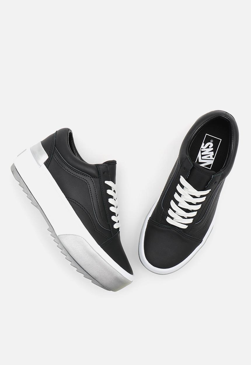 Vans - Old skool stacked - (shiny) black/true white