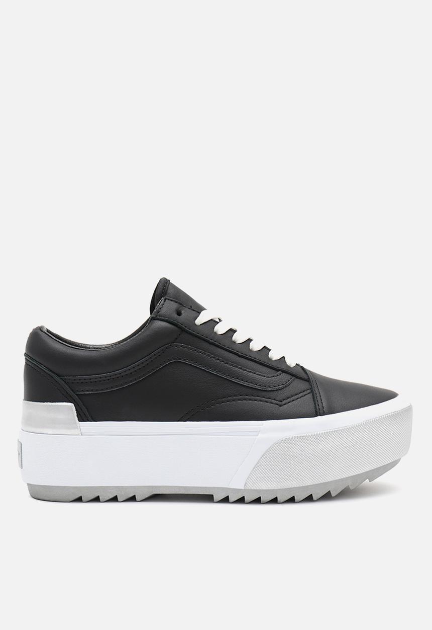 Vans - Old skool stacked - (shiny) black/true white