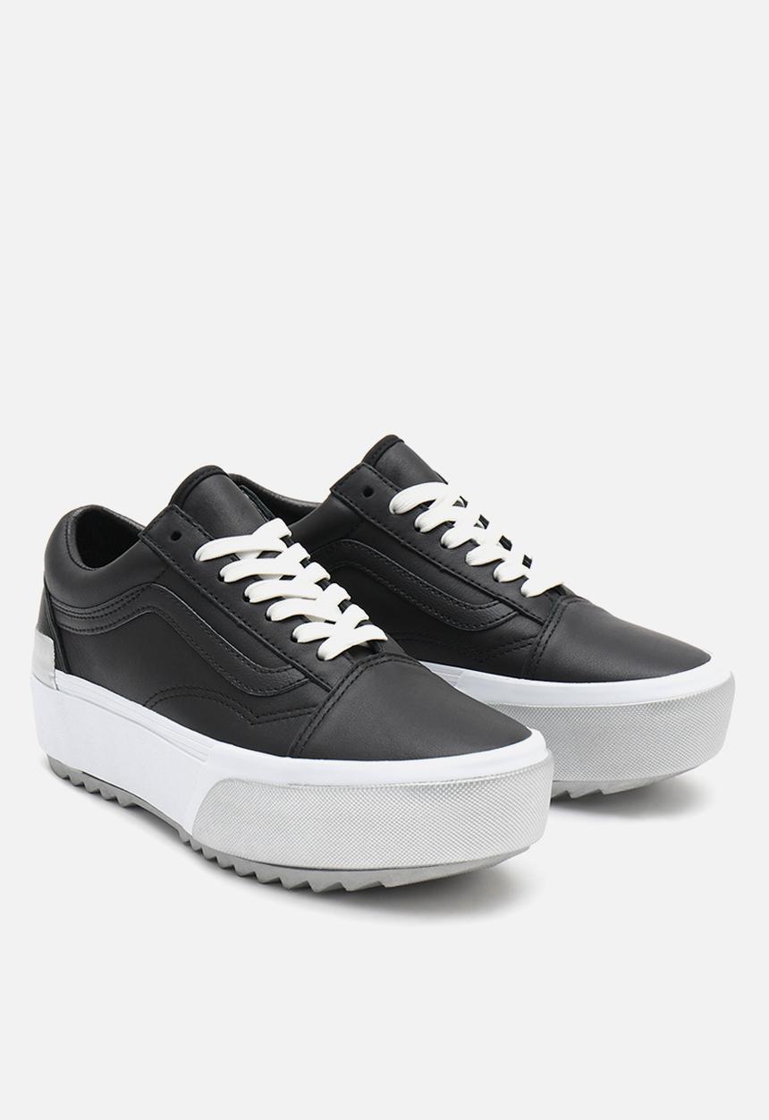 Vans - Old skool stacked - (shiny) black/true white