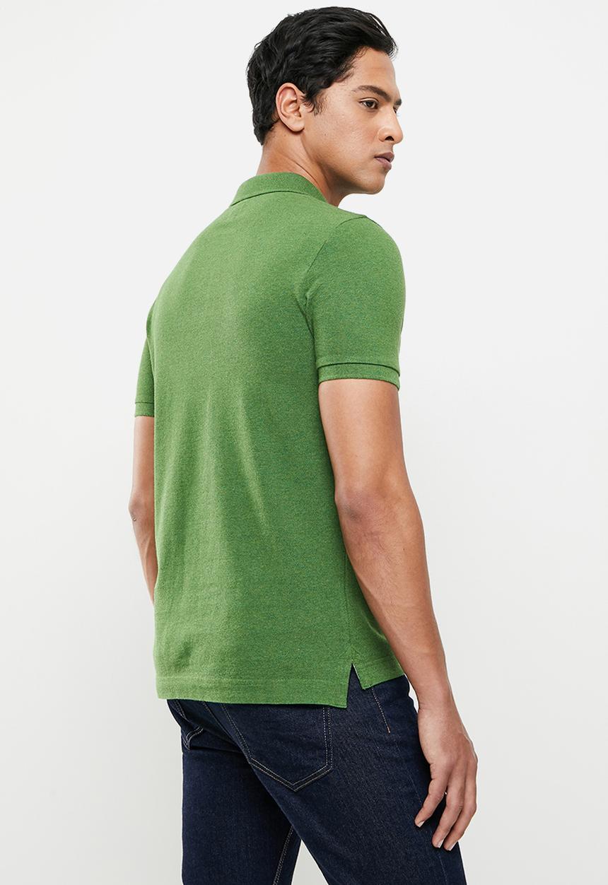 Superdry. - Classic pique polo - moss green marl