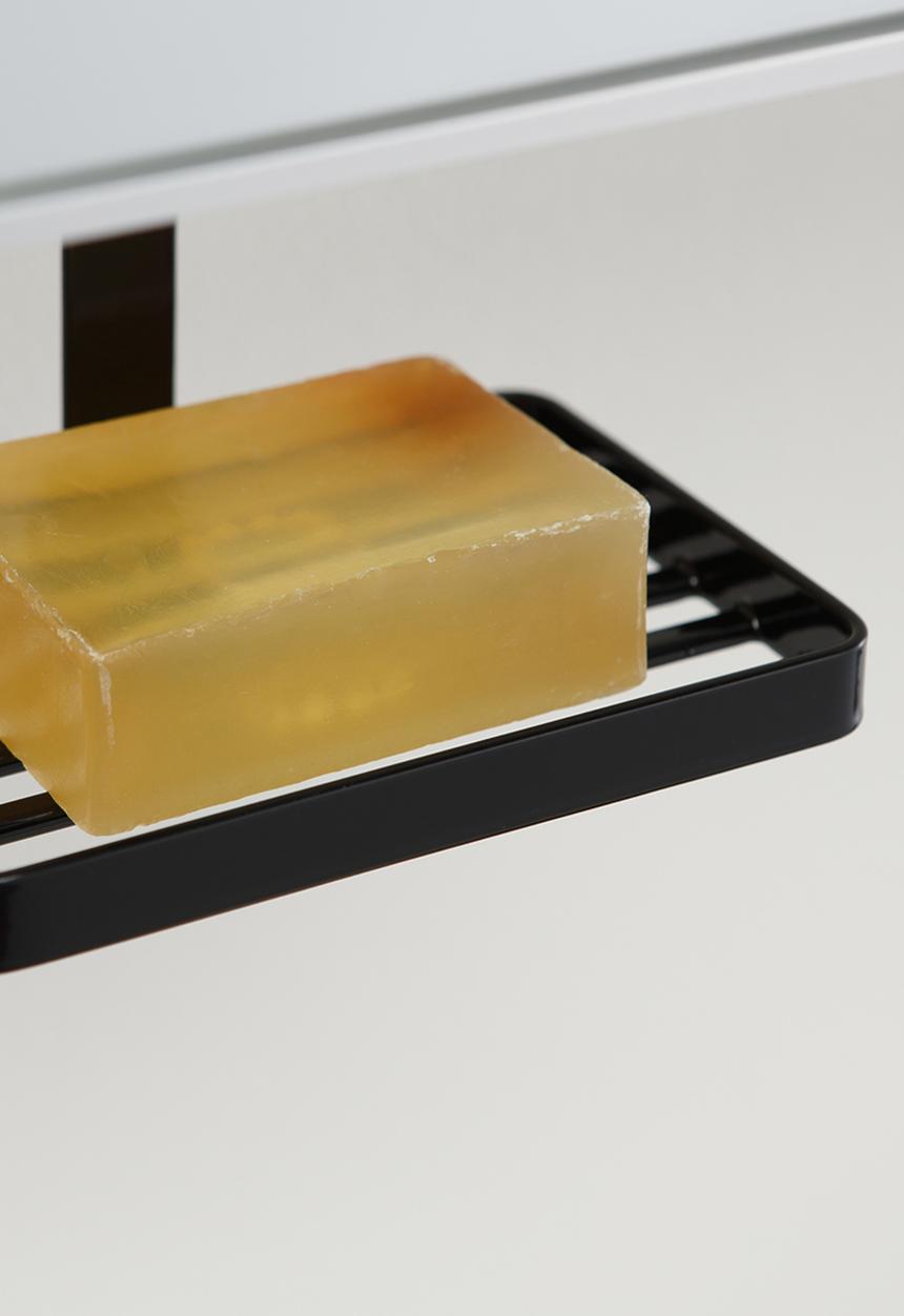 Yamazaki - Tower under-shelf soap tray - black