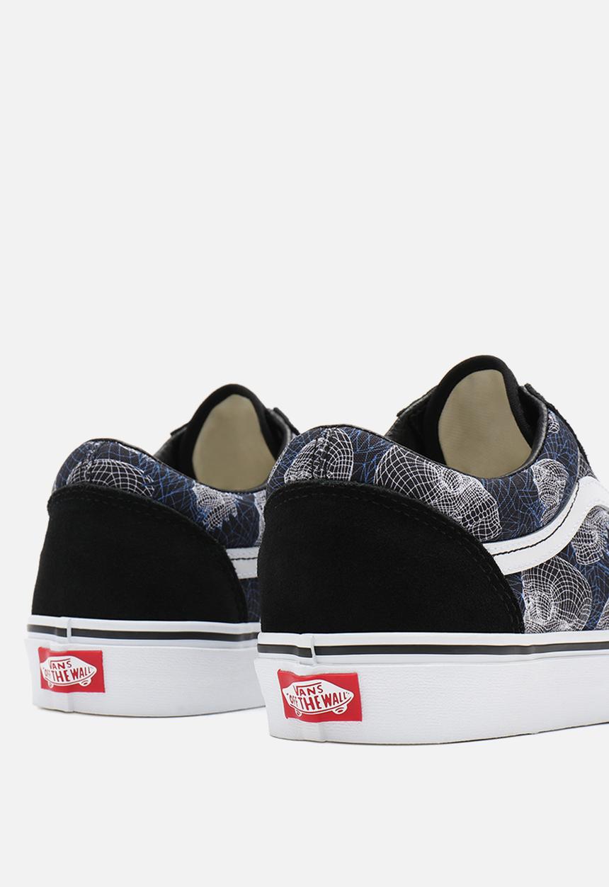 Vans - Old skool - (wireframe skulls) black/true white