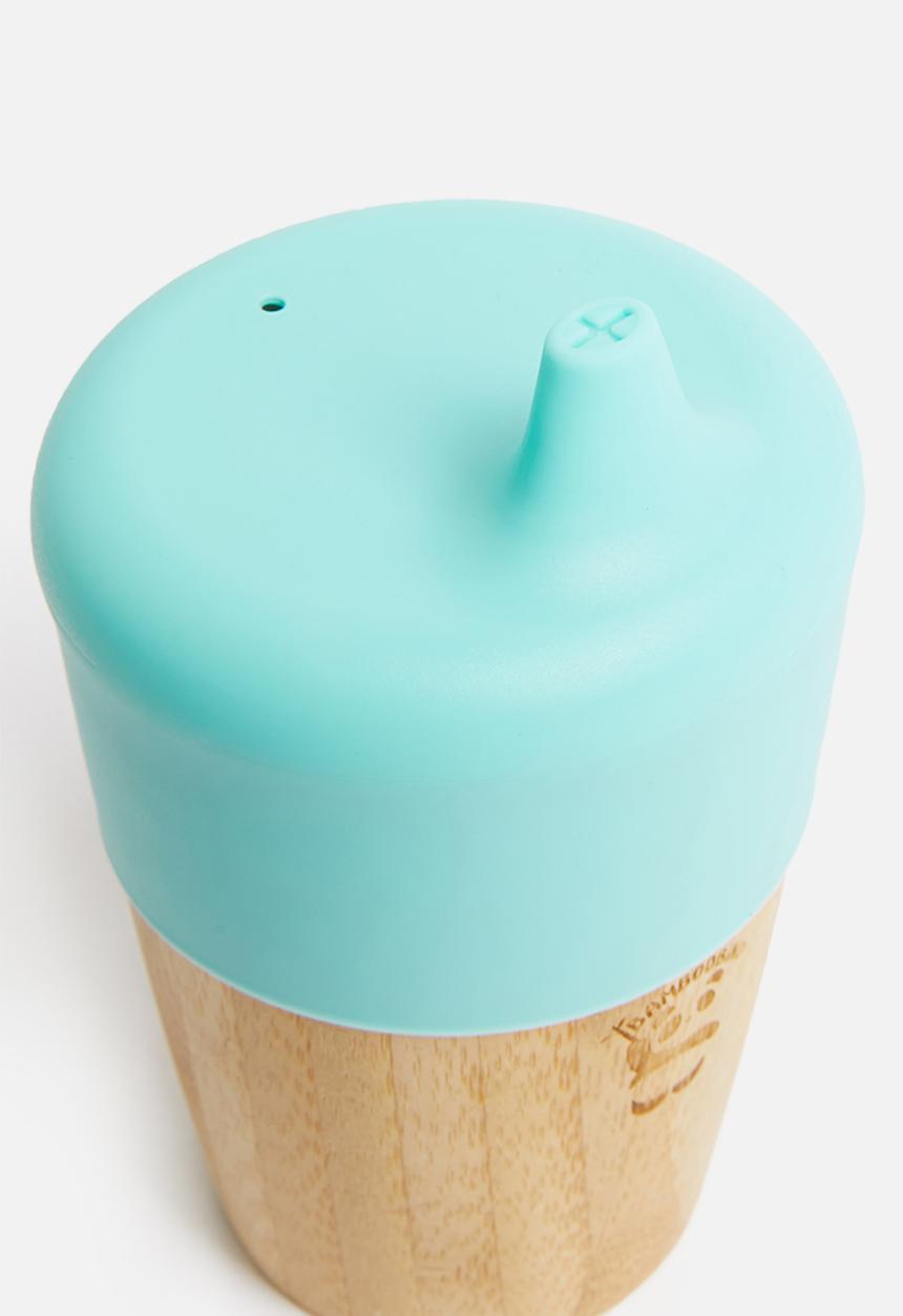 Nicolson Russell - Bamboo cup with silicone drinking lid - blue