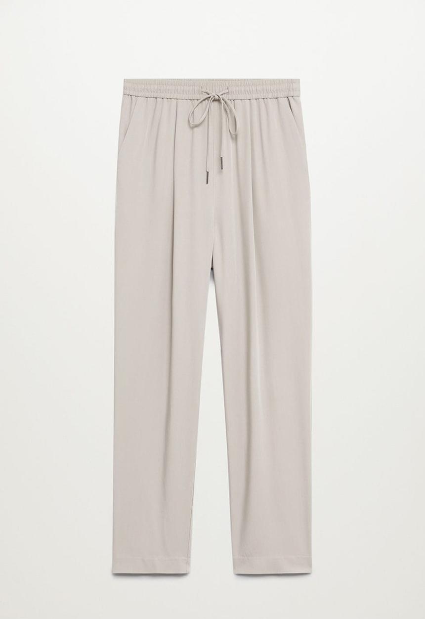 MANGO - Trousers fluido - natural