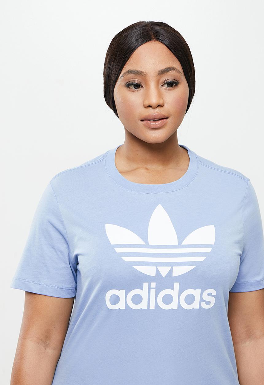 adidas Originals - Plus trefoil short sleeve tee - ambient sky