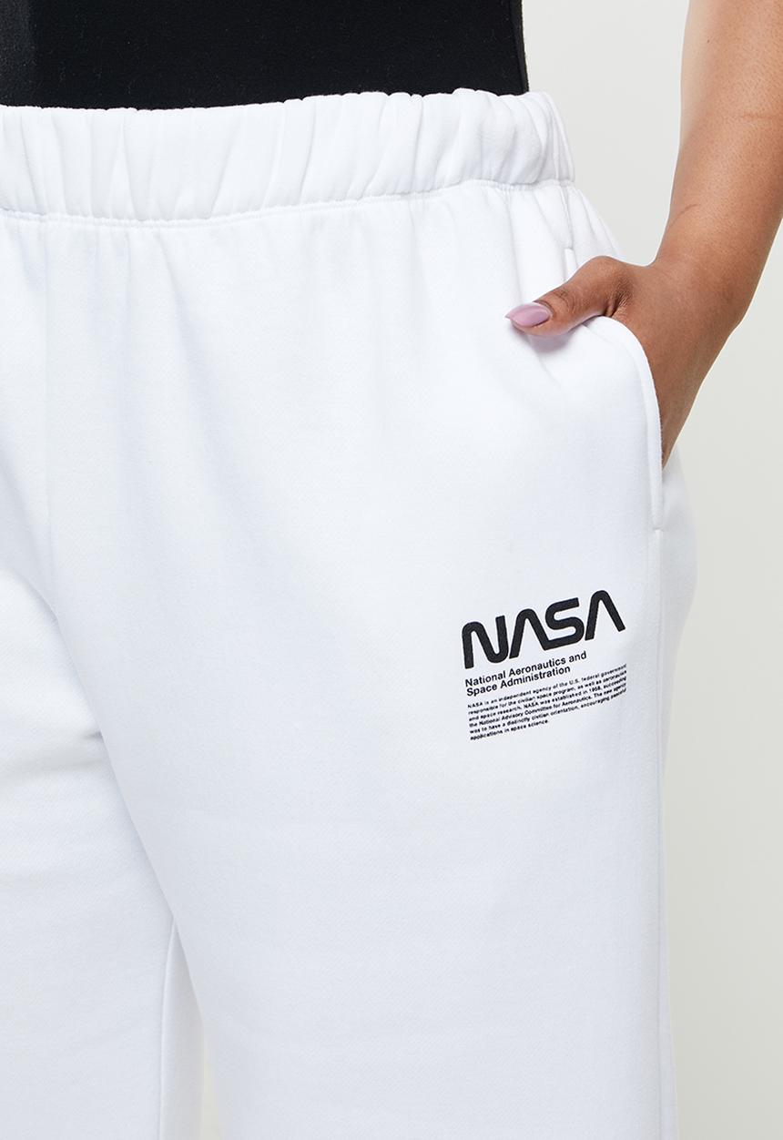 Blake - Wide leg jogger - white