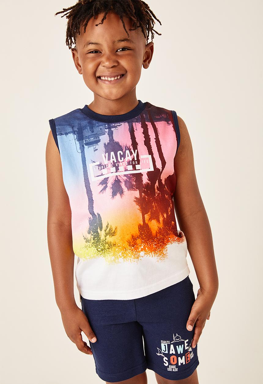 Flyersunion - Vacay muscle tee - white