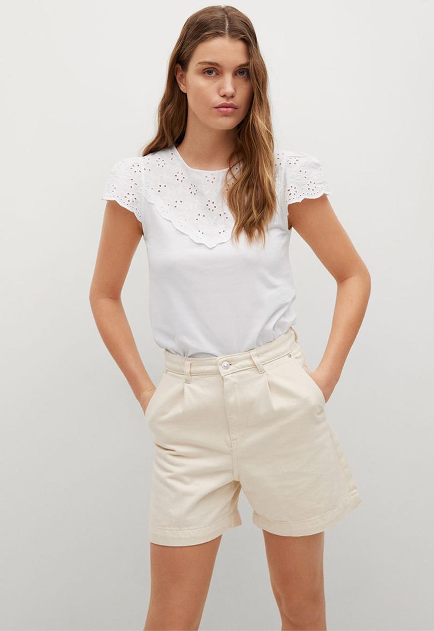 MANGO - T-shirt lorena - white