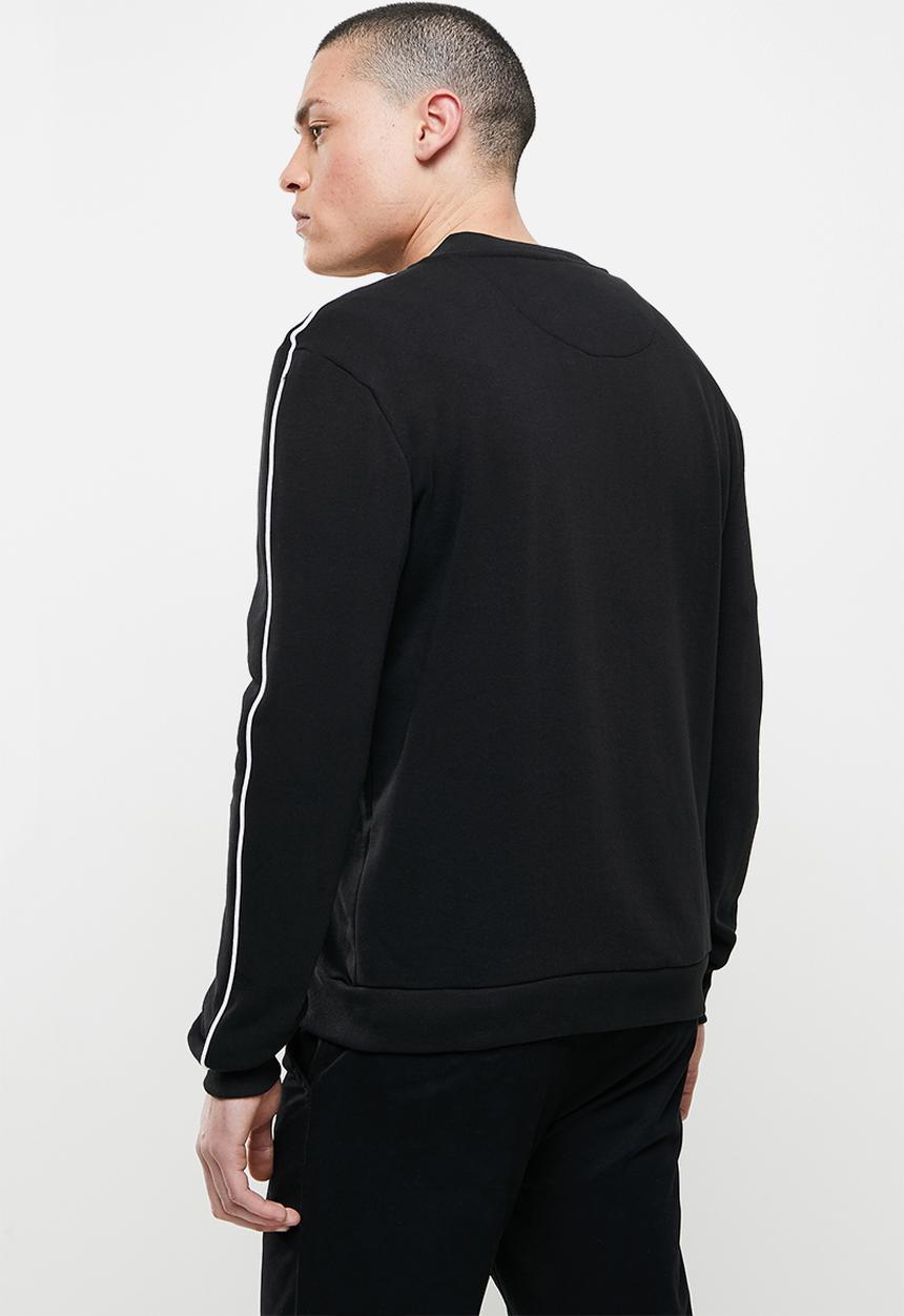 Brave Soul - Poncho fleece bomber jacket - jet black