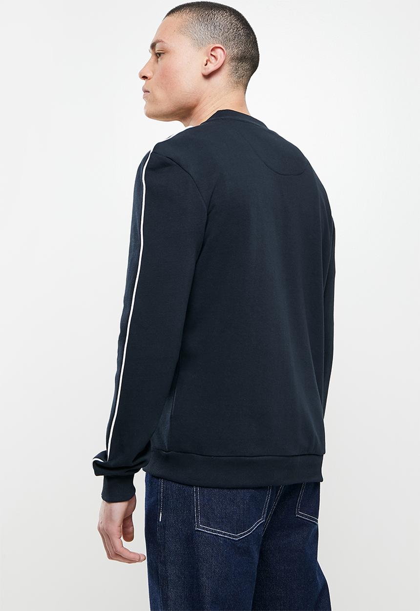 Brave Soul - Poncho fleece bomber jacket - rich navy