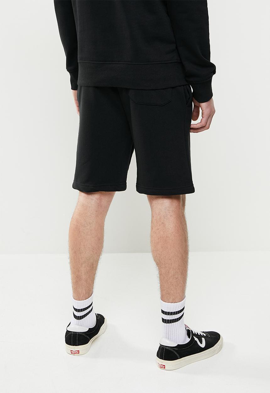 Brave Soul - City fleece shorts - jet black