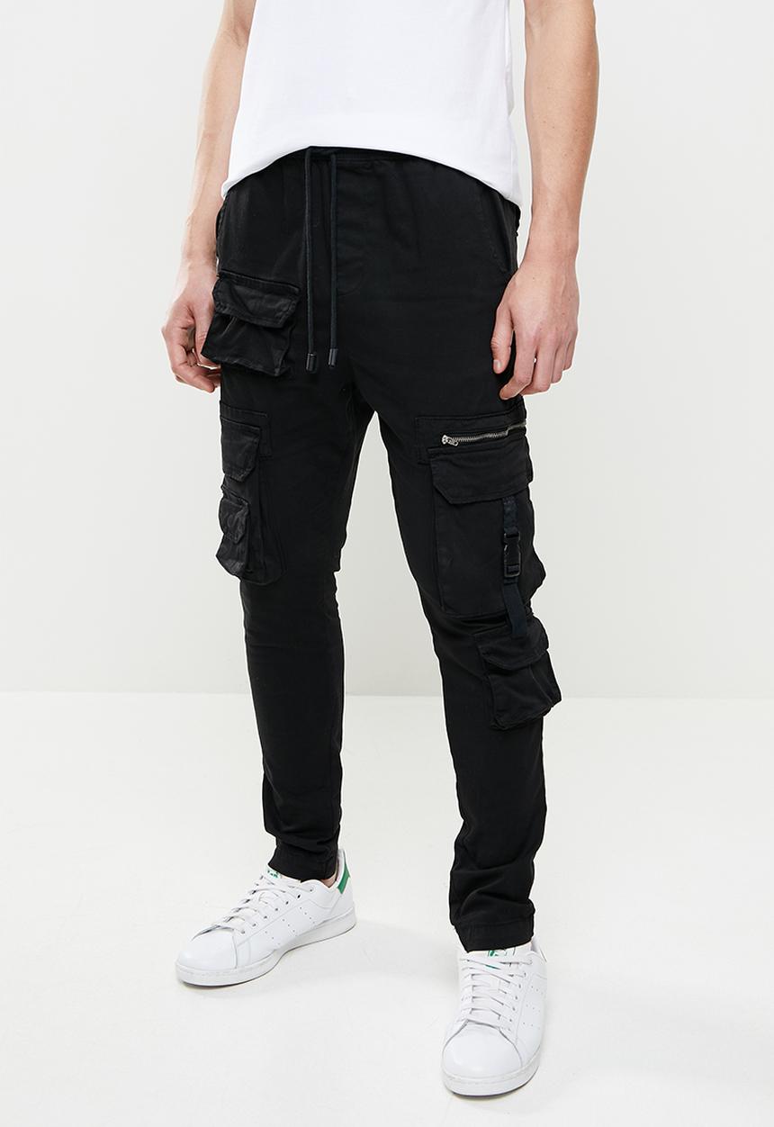 Brave Soul - Leeds utility cargo - jet black
