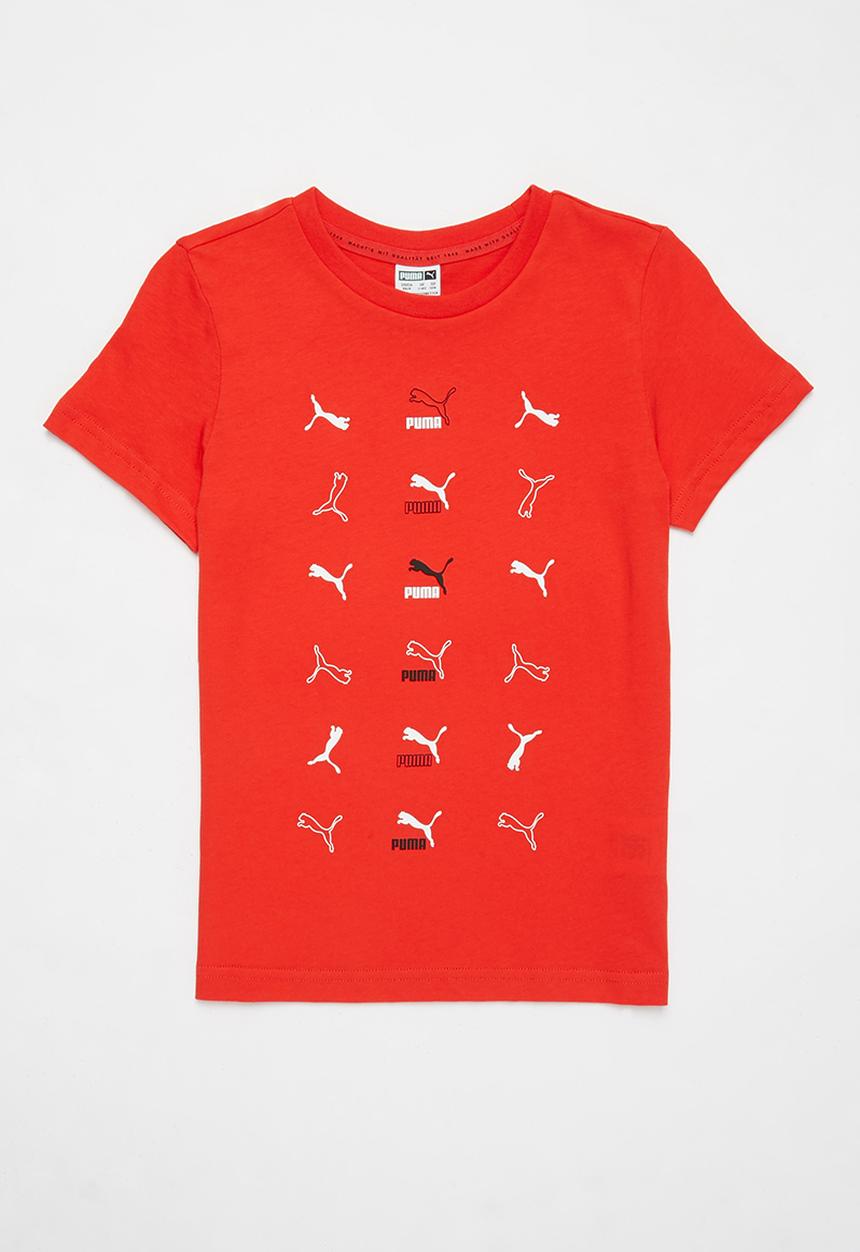PUMA - Classics graphic tee b - high risk red-brandlove