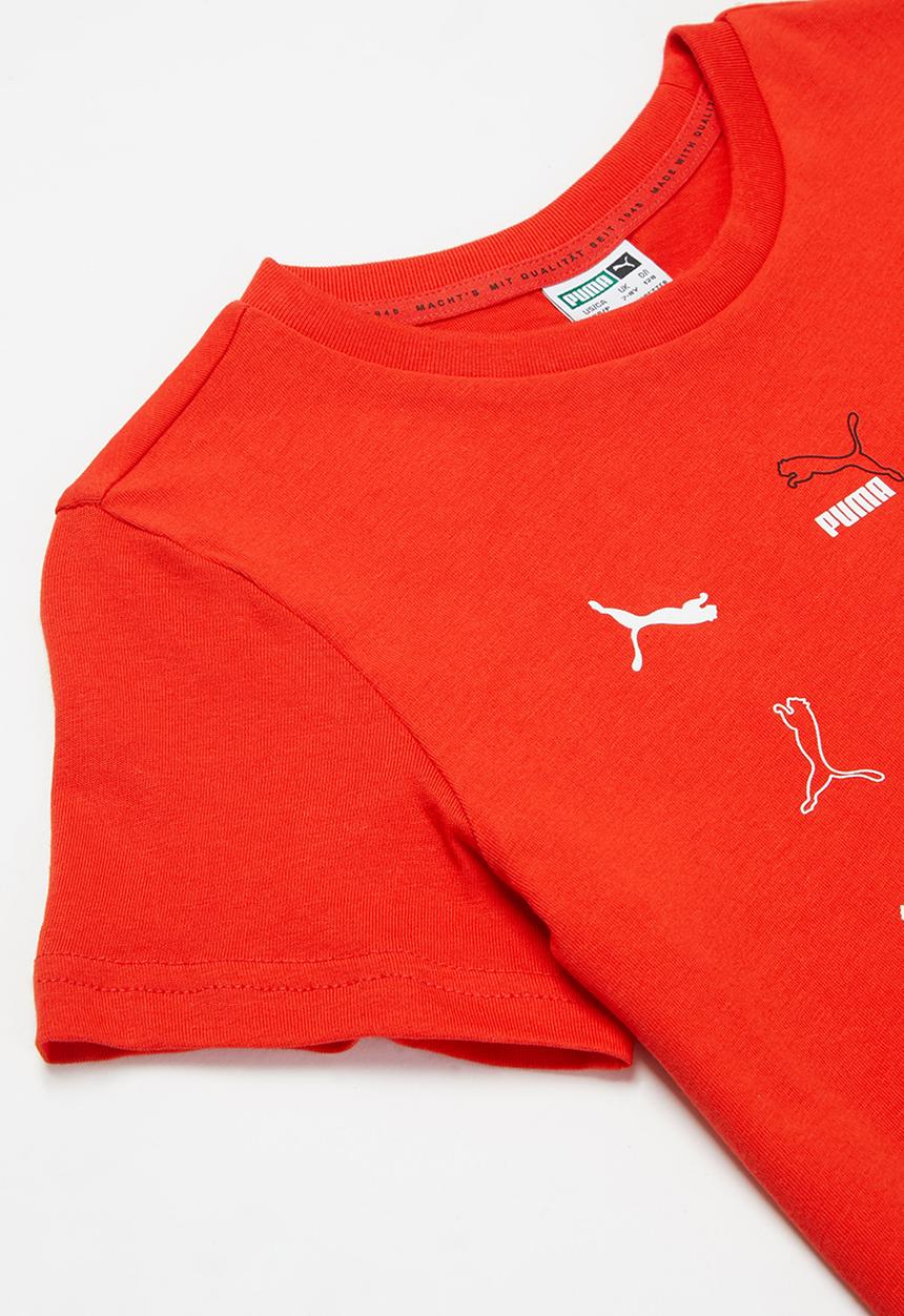 PUMA - Classics graphic tee b - high risk red-brandlove
