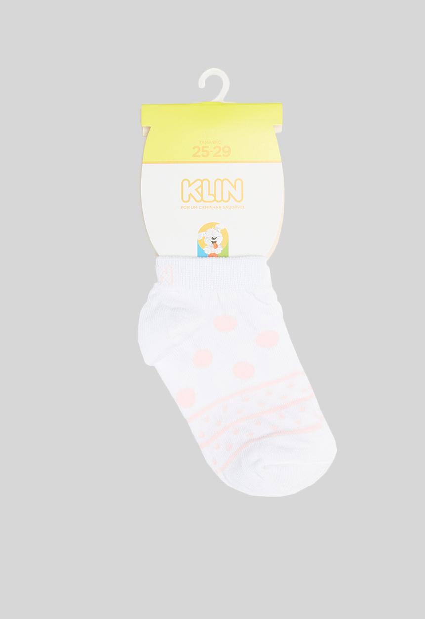 Klin - Baby girls 5 pack socks - white & pink 