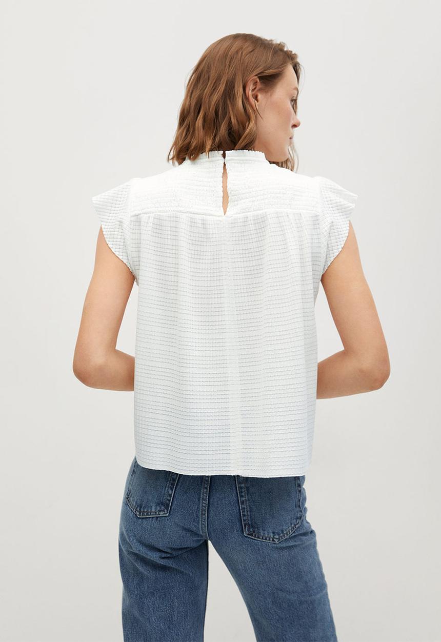 MANGO - T-shirt adelina - natural