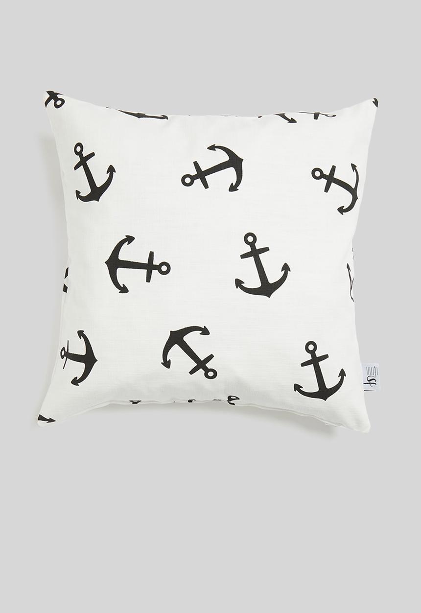 Sixth Floor - Ahoy cushion cover - black & white