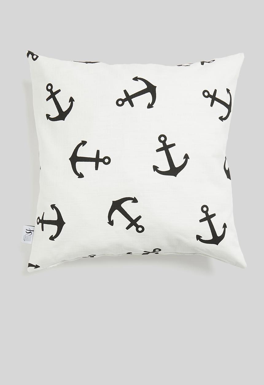 Sixth Floor - Ahoy cushion cover - black & white