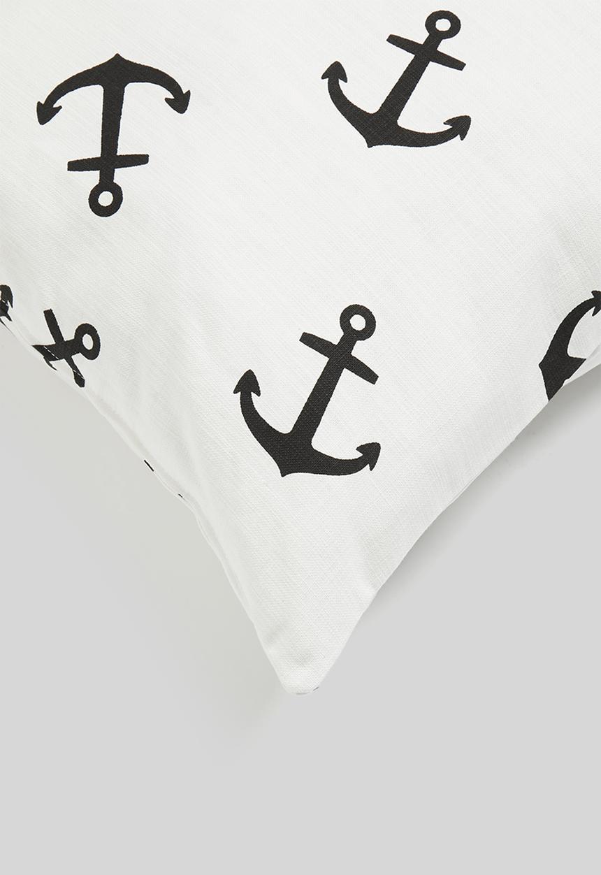 Sixth Floor - Ahoy cushion cover - black & white
