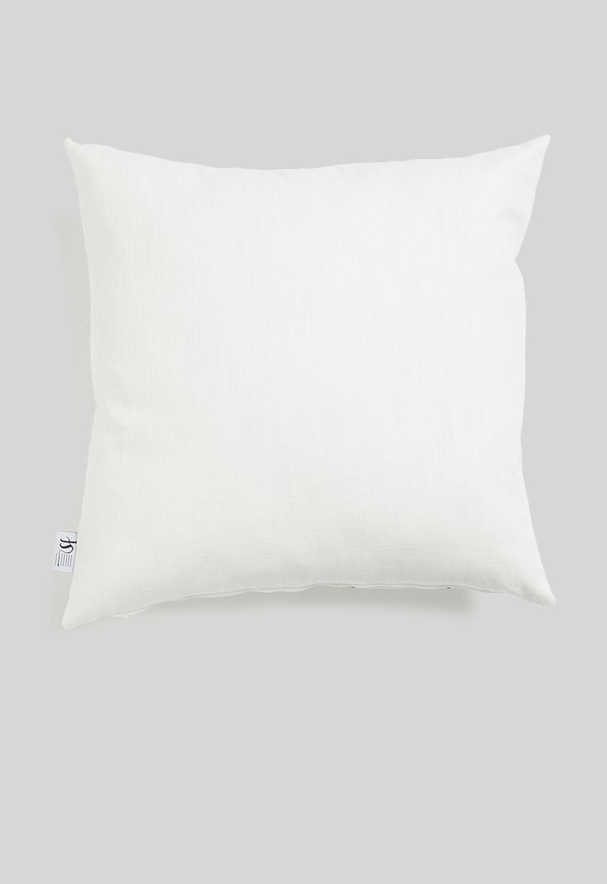 Sixth Floor - Leafy embroidered cushion cover - black & white